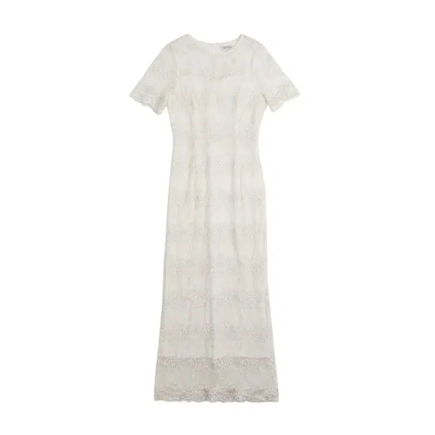 [BUNJANG] Women's Crystal See-Through Lace Dress IV / 여성M / 크리스탈 시스루 레이스원피스IV 12-20
