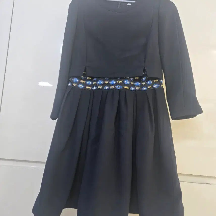 [BUNJANG] Jill Stuart Pattern Waist Midi Dress / 질스튜어트 원피스