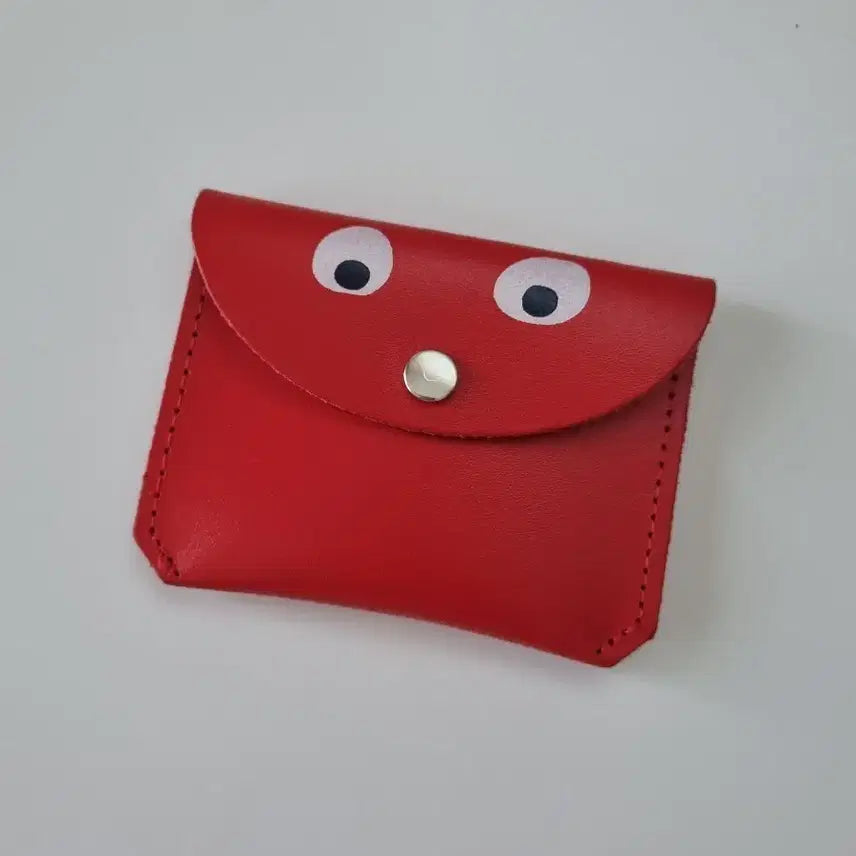 [BUNJANG] Ark Colour Design Leather Eye Coin Pouch Red / Ark Colour Design 레더 아이 동전지갑 레드