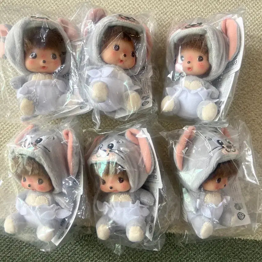 [BUNJANG] Monchhichi Tom and Jerry x Bebechichi Collaboration Tuffy Keychain / 일본정품)) 몬치치 톰과제리x베베치치 콜라보-새상품