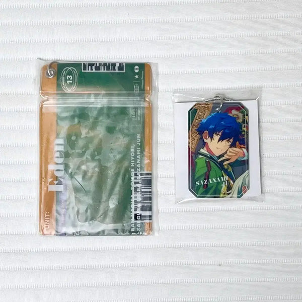 [BUNJANG] Ensemble Stars! Eden Jun Luggage Charm Ticket Zipper Pouch Acrylic Keyring / 앙스타 에덴 트립 쥰 러기지 챰 티켓 지퍼 파우치 아크릴 키링