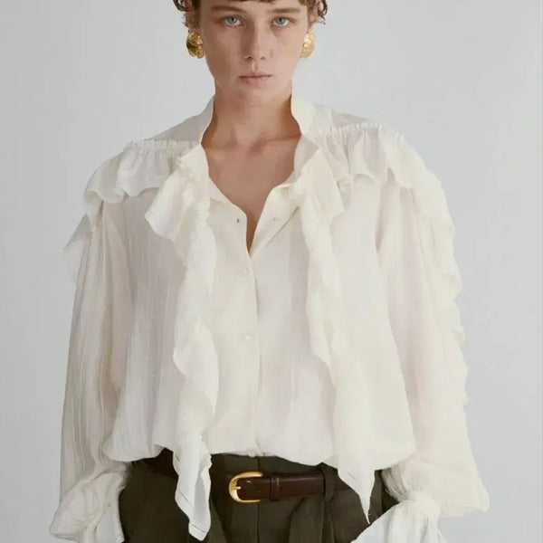[BUNJANG] Recto Oscar Fluid Blouse (Size S) / 렉토 오스카 플루이드 블라우스 S