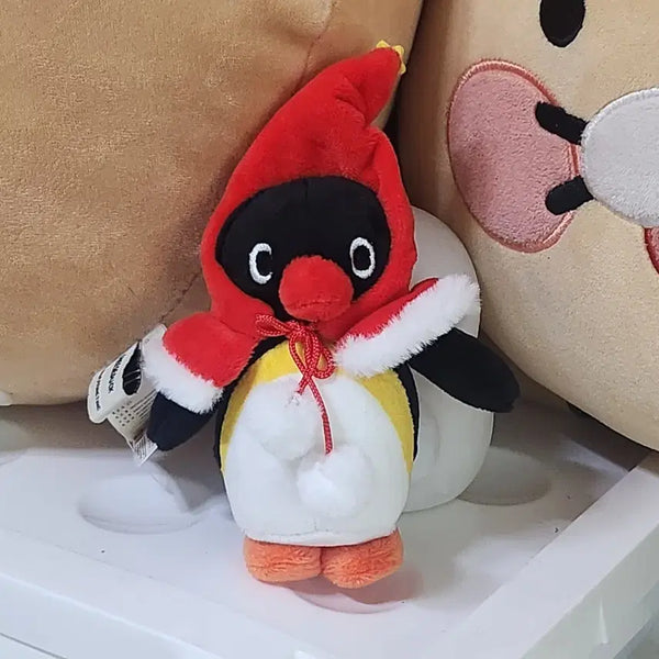 [BUNJANG] Pingu Santa Hat Plush Keychain / 핑구 산타 빨간모자 인형키링