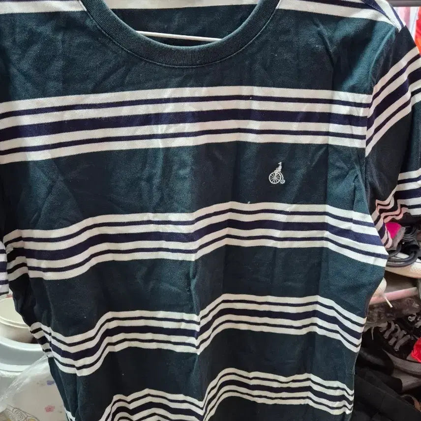 [BUNJANG] Beanpole Striped Short Sleeve T-Shirt Size 100 / 빈폴 줄무늬 반팔 티셔츠 100 사이즈