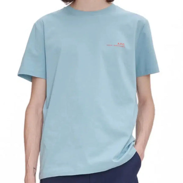 [BUNJANG] A.P.C. Item Logo T-Shirt XL Light Blue / 24SS 아페쎄 A.P.C 아이템 반팔 티셔츠 XL 라이트블루