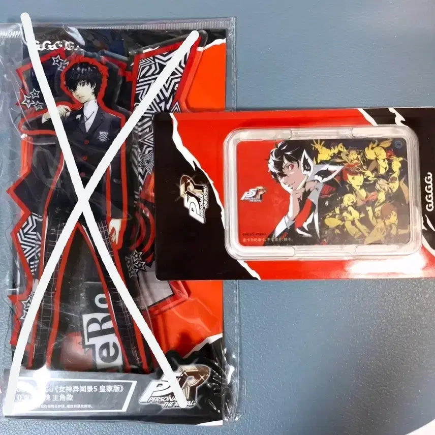 [BUNJANG] Persona 5 Protagonist Joker Acrylic Stand & Transit Card Diorama Goods / 페르소나5 주인공 조커 아크릴 스탠드 교통 카드 굿즈 디오라마 아마미야