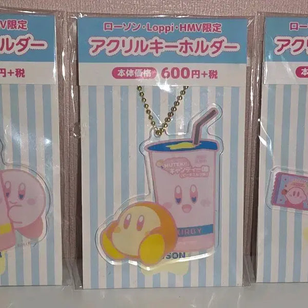 [BUNJANG] Kirby Lawson Limited Acrylic Keychain / 별의커비 로손 한정 아크릴 키링