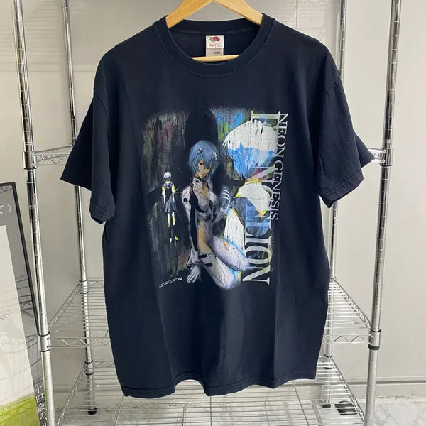 [BUNJANG] Evangelion Rei Ayanami Bootleg Animation T-Shirt / 에반게리온 레이 부틀렉 애니메이션 티셔츠 애니티