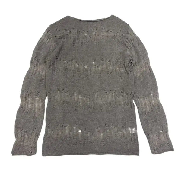 [BUNJANG] Diagonal Wool Alpaca Knit / 다이애그널 울 알파카 니트