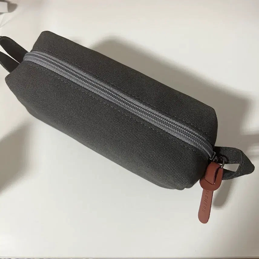 [BUNJANG] O-CHECK Canvas Square Multi Pouch Pencil Case Charcoal / 오첵 캔버스 사각 멀티파우치 펜케이스 펜파우치 차콜 O-CHECK 새상품