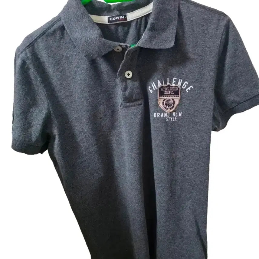 [BUNJANG] Edwin Grey Short-Sleeve Polo T-Shirt (Size 95) / 에드윈 그레이 반팔 카라티 (95)