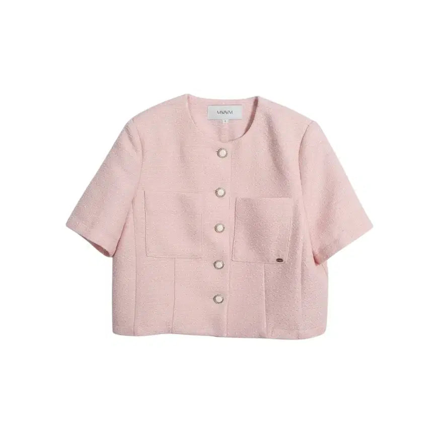 [BUNJANG] MMMM Tweed Short Sleeve Suit Jacket PK 36-164 / 여성1/ MMMM 반팔 트위드 정장 자켓 PK 36-164