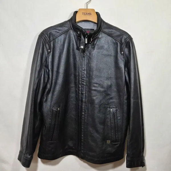 [BUNJANG] Indian Genuine Leather 100% Black Jacket / 인디안 양가죽100 자켓  100