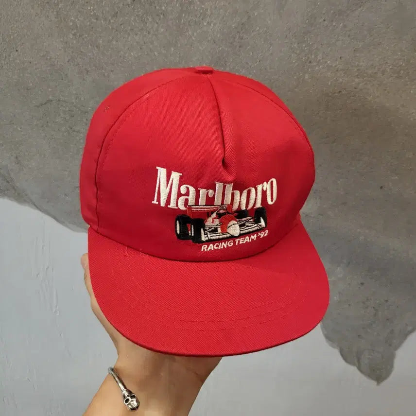 [BUNJANG] 90s Vintage Marlboro Racing Official Goods Ball Cap / 90s 미국빈티지 말보로 레이싱 공식굿즈 볼캡 캠프캡 야구모자 모자