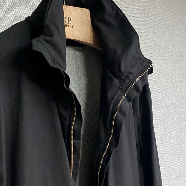 [BUNJANG] C.P. Company Balmacaan Coat Black Detachable Inner Padding XL / 시피컴퍼니 정품 발마칸 코트 블랙 (내피 탈부착) XL 105
