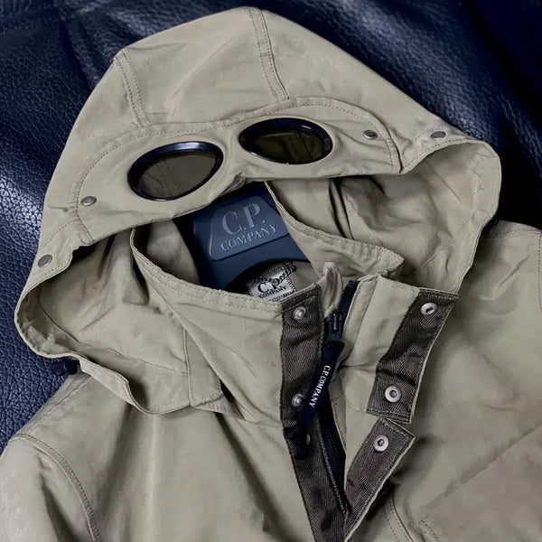 [BUNJANG] C.P. Company Mille Miglia Goggle Safari Field Jacket Beige Size 105 / 시피컴퍼니 정품 밀레밀리아 고글 후드 사파리 헌팅 자켓 105