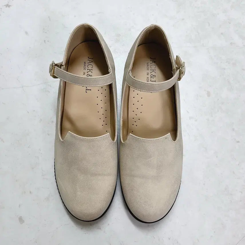 [BUNJANG] Jack&Jill Mary Jane Beige Shoes Size 235 / 잭앤질 메리제인 베이지 235