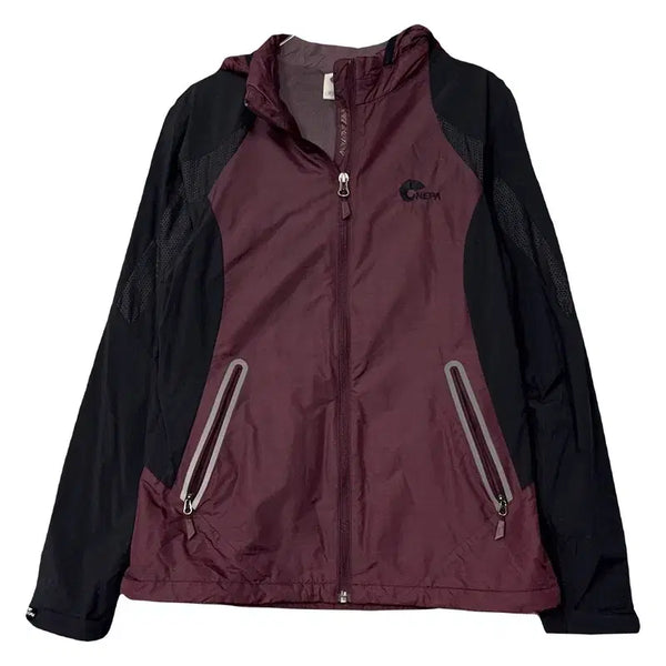 [BUNJANG] Nepa Nylon Burgundy Functional Windbreaker 90 / 네파 나일론 버건디 기능성 바람막이 90