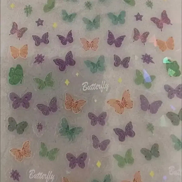 [BUNJANG] Nail Butterfly Stickers / 네일나비 스티커