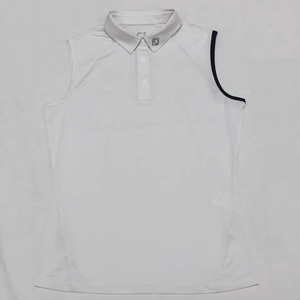 [BUNJANG] FootJoy Women's White M Span Sleeveless T-Shirt / 풋조이 여성 M 스판 민소매 티셔츠 깨끗/L01