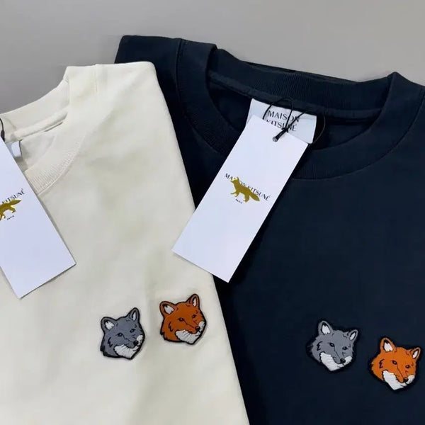 [BUNJANG] Maison Kitsuné Double Fox Short Sleeve T-Shirt / 무료배송) 메종키츠네 더블폭스 반팔 티셔츠