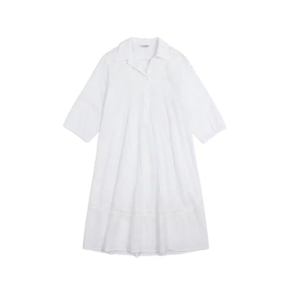 [BUNJANG] Max Cartigio Women's Span White Shirt Dress / 여성S / 막스까르띠지오 스판 화이트 셔츠원피스WT 12-30