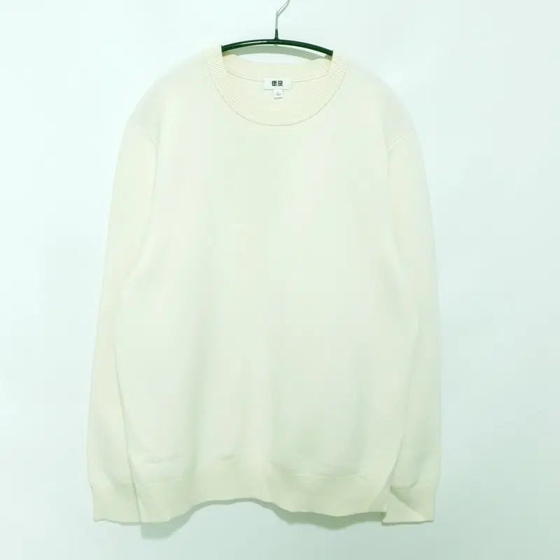 [BUNJANG] Uniqlo Washable Milano Rib Crew Neck Knit L / 유니클로 워셔블 밀라노 립 크루넥 니트 L_M2792