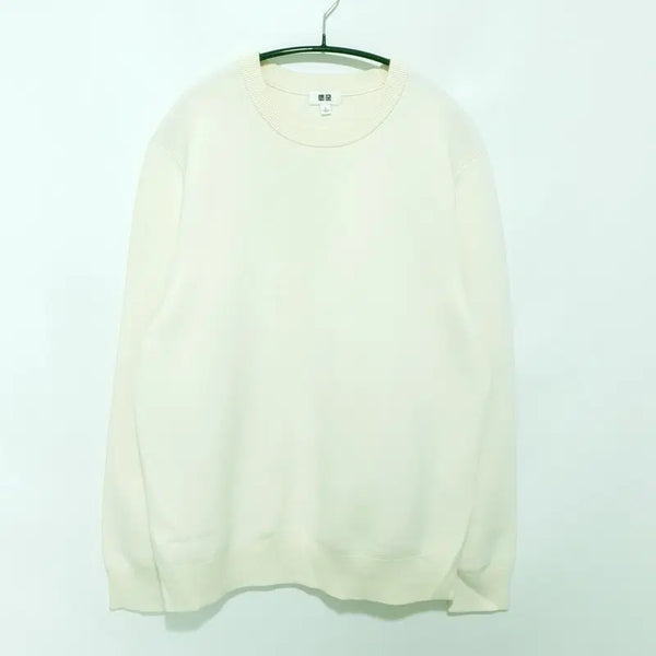 [BUNJANG] Uniqlo Washable Milano Rib Crew Neck Knit L / 유니클로 워셔블 밀라노 립 크루넥 니트 L_M2792