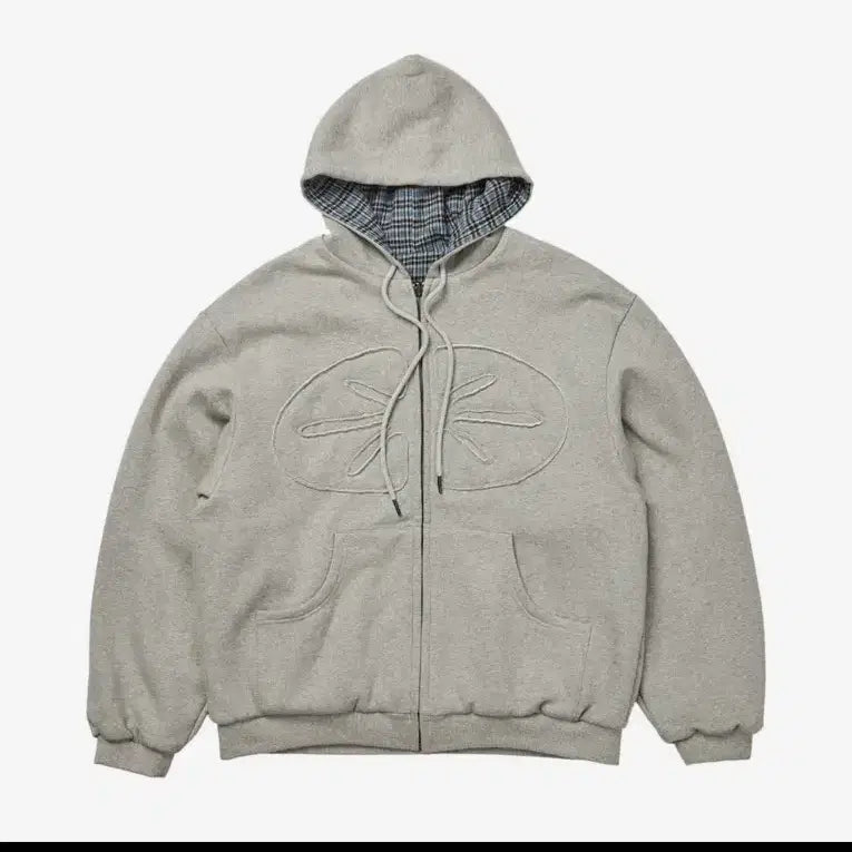 [BUNJANG] ERTR Hooded Zip-up Jacket (L) Check Blue / ertr 후드집업 (L)Check Blue 색상 판매합니다