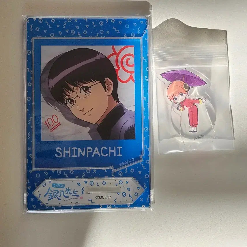 [BUNJANG] Gintama Gintoki, Shinpachi, Kagura Acrylic Stand Set / 은혼 긴파치센세 신파치 카구라 아크릴 스텐드
