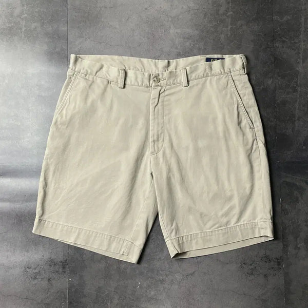 [BUNJANG] Ralph Lauren Vintage Beige Chino Half Pants / RALPH LAUREN 랄프로렌 빈티지 베이지 치노 하프팬츠 A01082