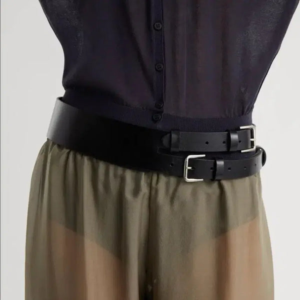 [BUNJANG] Paloma Wool Penelope II Double Belt Black / (새상품)[XS/S] 팔로마울 Penelope II 더블 벨트/블랙