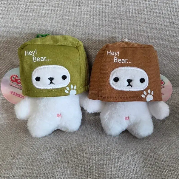 [BUNJANG] Bear Doll Keyring with Envelope Bag / 봉투쓴 곰돌이 인형 키링