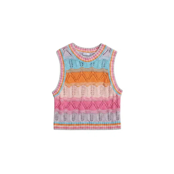 [BUNJANG] Zara Colorful Vest / 여성M/ 자라 알록달록 조끼 베스트 36-149