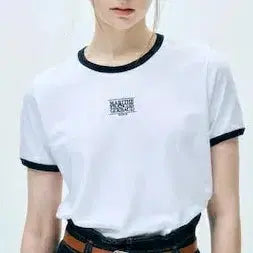 [BUNJANG] Marithe Francois Girbaud Ringer T-Shirt White M / 마리떼 프랑소와 저버 링거 티셔츠 화이트 M