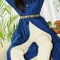 [BUNJANG] Thursday Island Blue Linen Blend Long Dress / 공 효진착용/ 써스데이아일랜드 블루 롱원피스 폴1334