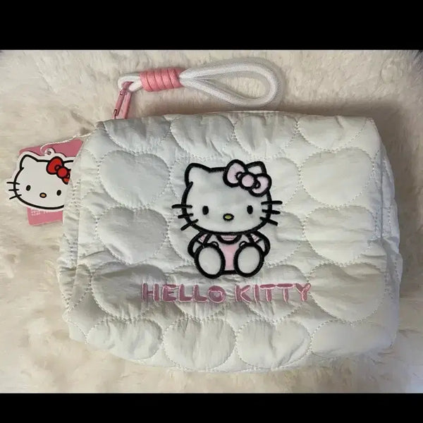[BUNJANG] Hello Kitty Quilting Large Pouch / 헬로키티 퀼팅 대형 파우치 새상품