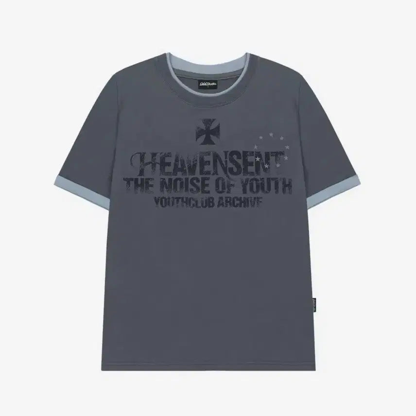 [BUNJANG] ODD STUDIO Heaven Scent Color Layered Roll-Up T-Shirt / [새상품] 오드스튜디오 헤븐 센트 컬러 레이어드 롤업 티셔츠