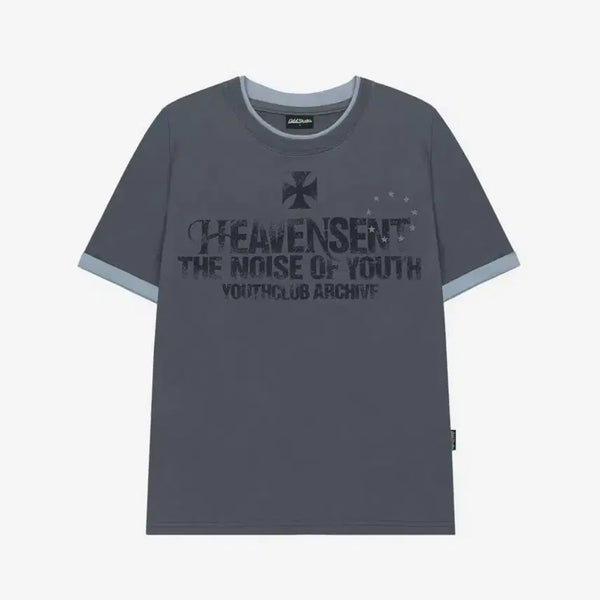 [BUNJANG] ODD STUDIO Heaven Scent Color Layered Roll-Up T-Shirt / [새상품] 오드스튜디오 헤븐 센트 컬러 레이어드 롤업 티셔츠