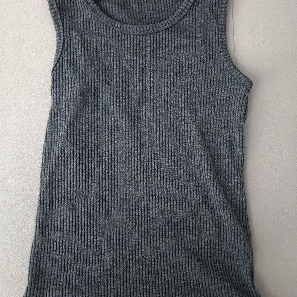 [BUNJANG] DIVEIN Uniform Sleeveless Top Charcoal / (2) 다이브인 유니폼 슬리브리스 차콜
