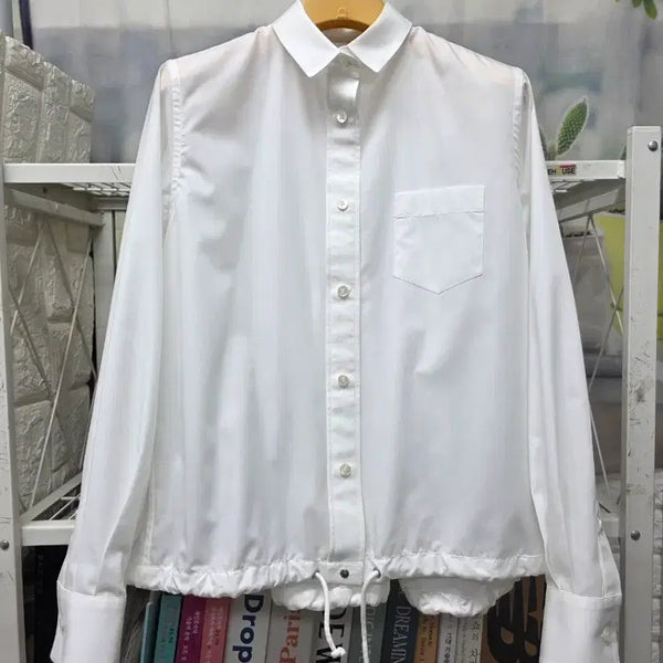 [BUNJANG] Sacai Women's Long Sleeve Shirt / 매장정품/ 사카이 여성셔츠 44~슬림55 봄~여름 긴팔셔츠 WM99