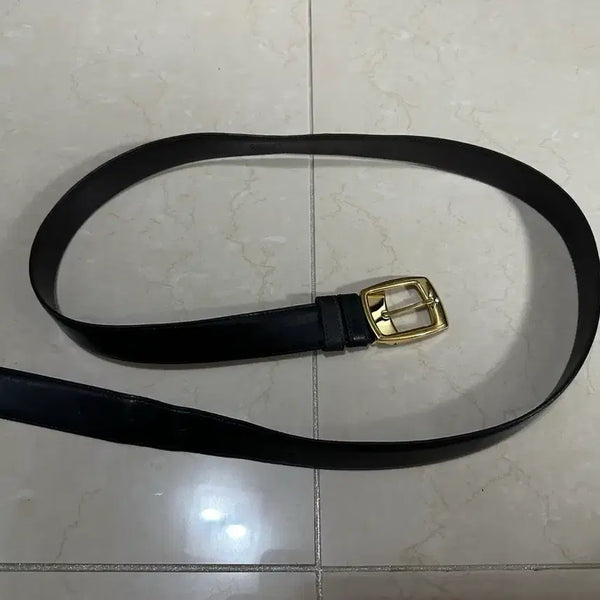 [BUNJANG] Montblanc Black Leather Belt (120cm, Big Size for 36-40 inch waist) / 몽블랑 블랙 가죽 벨트 120cm 빅사이즈 36-38-40인치 명품