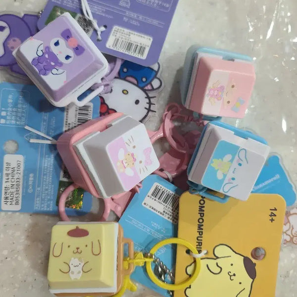 [BUNJANG] Sanrio Characters Keyboard Keycap Keyring / 산리오 캐릭터 키보드 키캡 키링