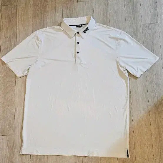 [BUNJANG] PXG White Short Sleeve Polo T-shirt Size 110 / PXG 화이트 반팔 폴로티 110 가슴단면 60