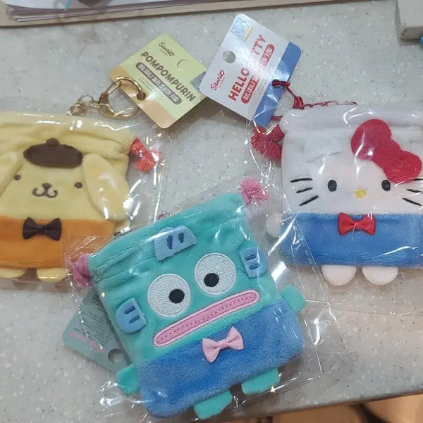 [BUNJANG] Sanrio Mini Drawstring Pouch Keychain / 산리오 미니 조리개 파우치 키링
