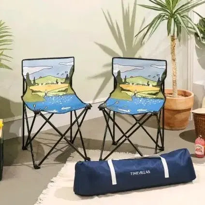 [BUNJANG] TIME VILLAS Camping Chair Set / TIME VILLAS 캠핑 의자 세트