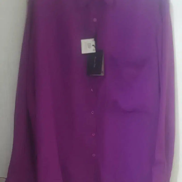 [BUNJANG] Massimo Dutti Purple Shirt New / 마시모두띠 퍼플 셔츠 새상품