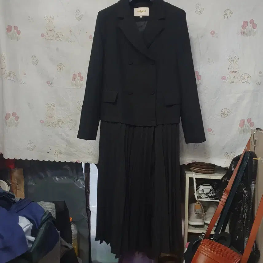 [BUNJANG] Cacharel Wrap Pleated Dress / 까사렐     (정장식)      랩 플리츠    원피스