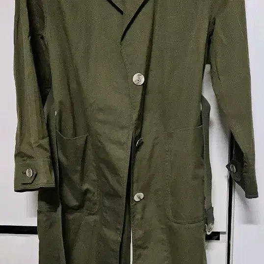 [BUNJANG] Beanpole Belted Khaki Coat Jacket / 빈폴 벨티드 카키  코트자켓