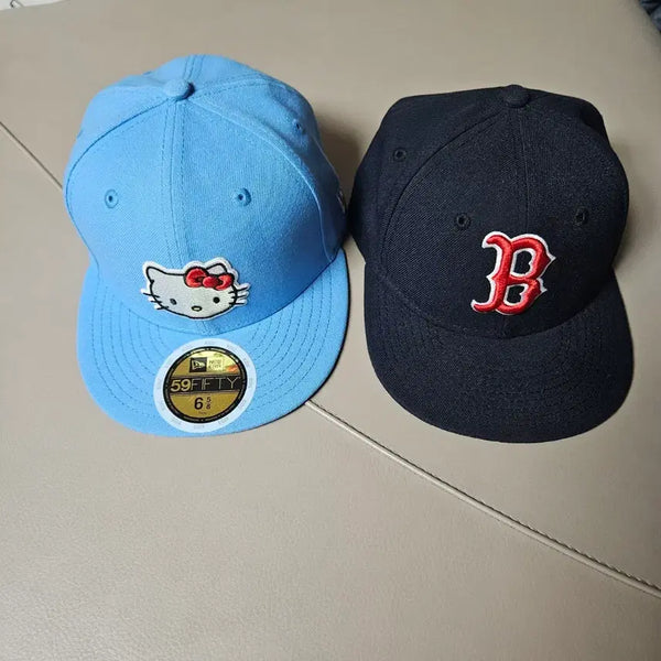 [BUNJANG] New Era Kitty Boston MLB Kids Baseball Cap (2 Types) / 키즈  (2종)뉴에라 키티 / 보스턴 MLB 야구모자  키즈
